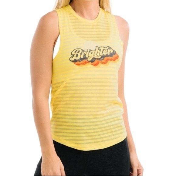 Zyia Active Lemon Nimbus Brighter Tank Quick Dry Muscle Tee Women’s Size XXL - Picture 1 of 9